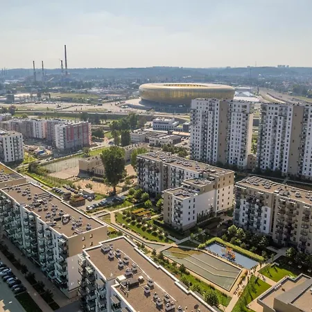 Nowa Letnica With Balcony & Parking Arena By Renters *